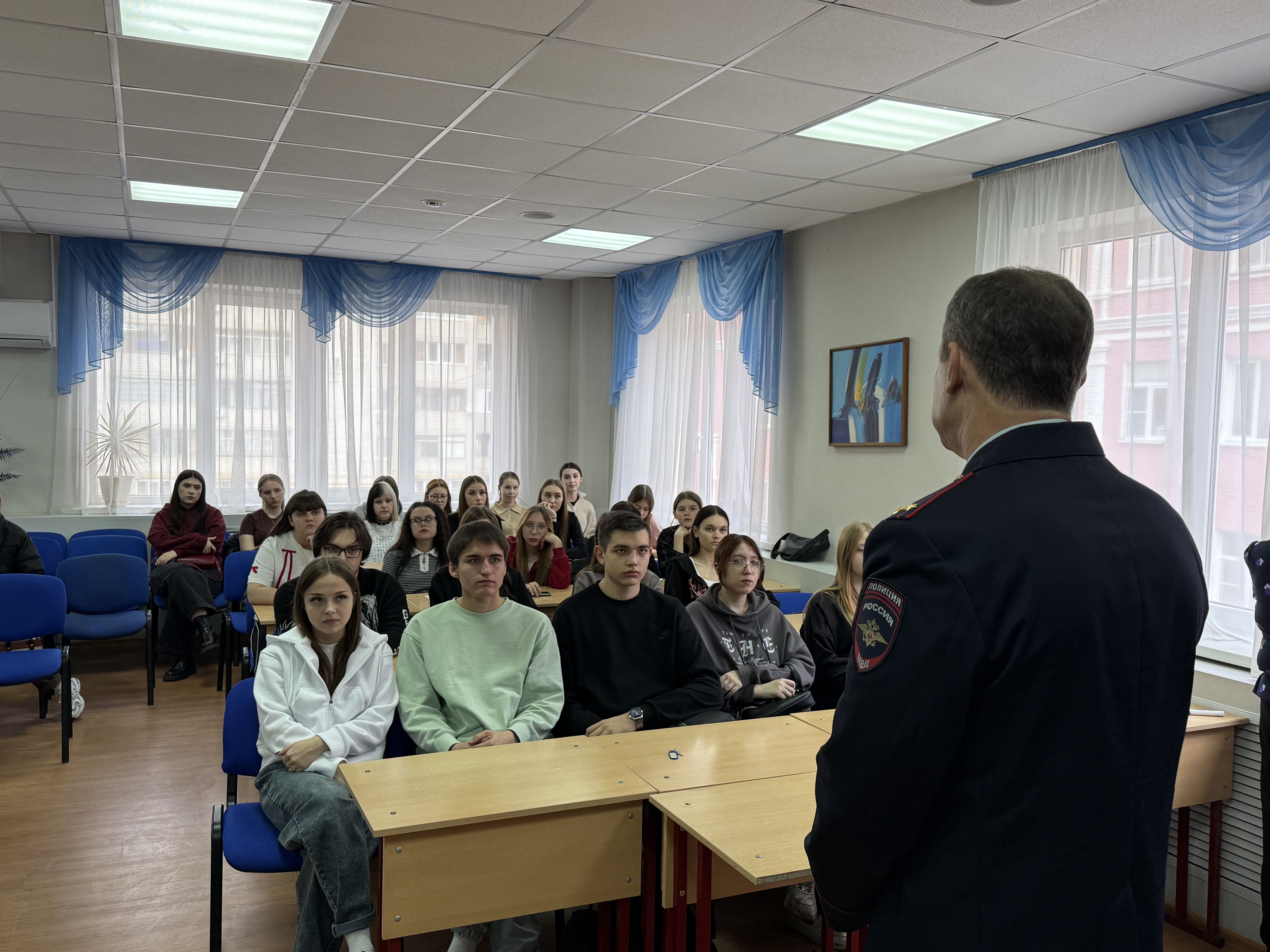Встреча студентов с председателем Областного Совета ветеранов ОВД